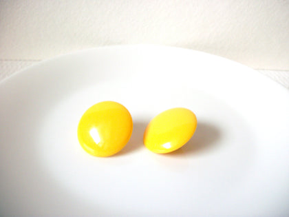 Retro Yellow Earrings 101020 AS IS