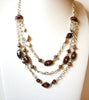 Retro Plum Rhinestone Necklace 101020