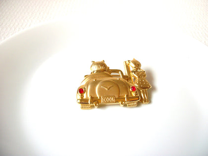 JJ Stamped Cats Brooch Pin 101020