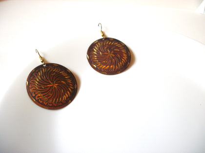 Bohemian Distressed Copper Toned Earrings 71020