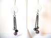 Retro Plum Crystal Necklace Earring Set 101120