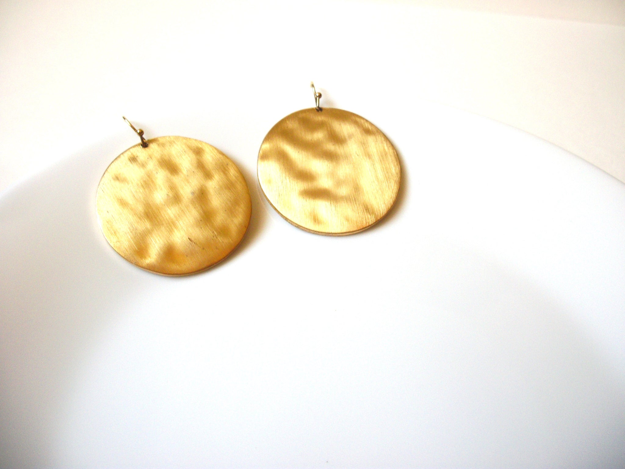African Hammered Disc Earrings 71120
