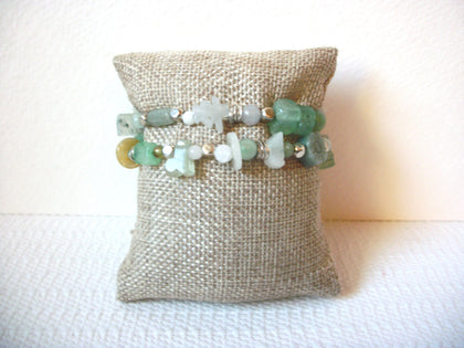 Hand Made White Jade Aventurine Bracelet 101120