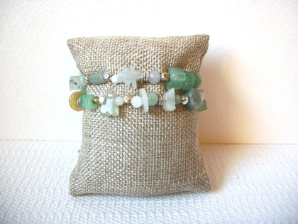 Hand Made White Jade Aventurine Bracelet 101120