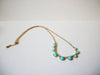 Retro Gold Blue Necklace 71120