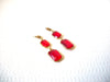 Retro Gold Red Earrings 101120