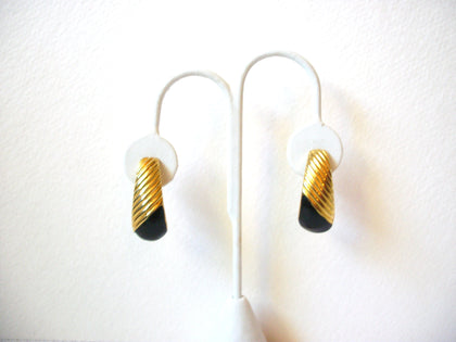 Retro Retro Gold Black Earrings 101120