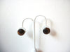Vintage Brown Glass Earrings 101120