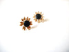 Vintage 1950s Black Opal Earrings 71220