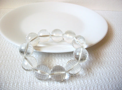 Retro Clear Lucite Bracelet 101220