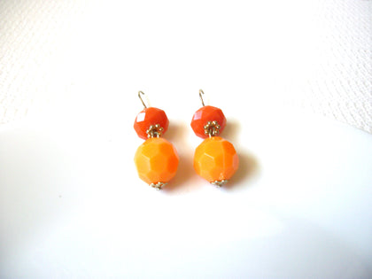 Retro Orange Dangle Earrings 101120