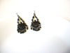 Vintage Black Rhinestones Chandelier Earrings 101120