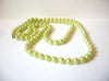 Vintage Lime Green Long Necklace 71220