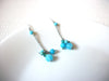 Retro Blue Dangle Earrings 101120