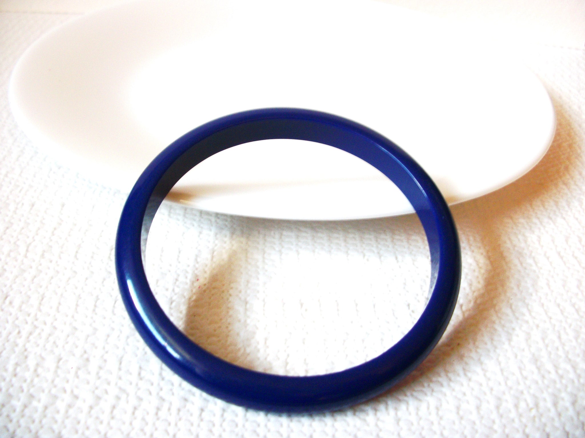 Retro Dark Blue Bangle Bracelet 101220