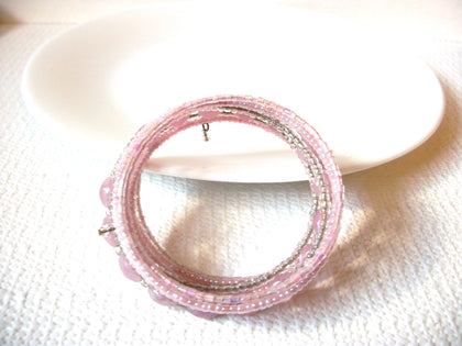 Retro Pink Wide Glass Bracelet 101220