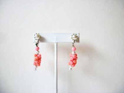 Vintage Pink Grape Earrings 71320