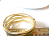 Retro Gold Toned Bangle Bracelet 101220