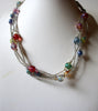 Vintage Glass Necklace 71320