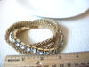 Gold Toned Rhinestone Bracelet 101220