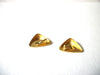 Retro Gold Toned Shield Earrings 71320