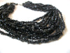 Vintage Chunky Black Glass Necklace 71420