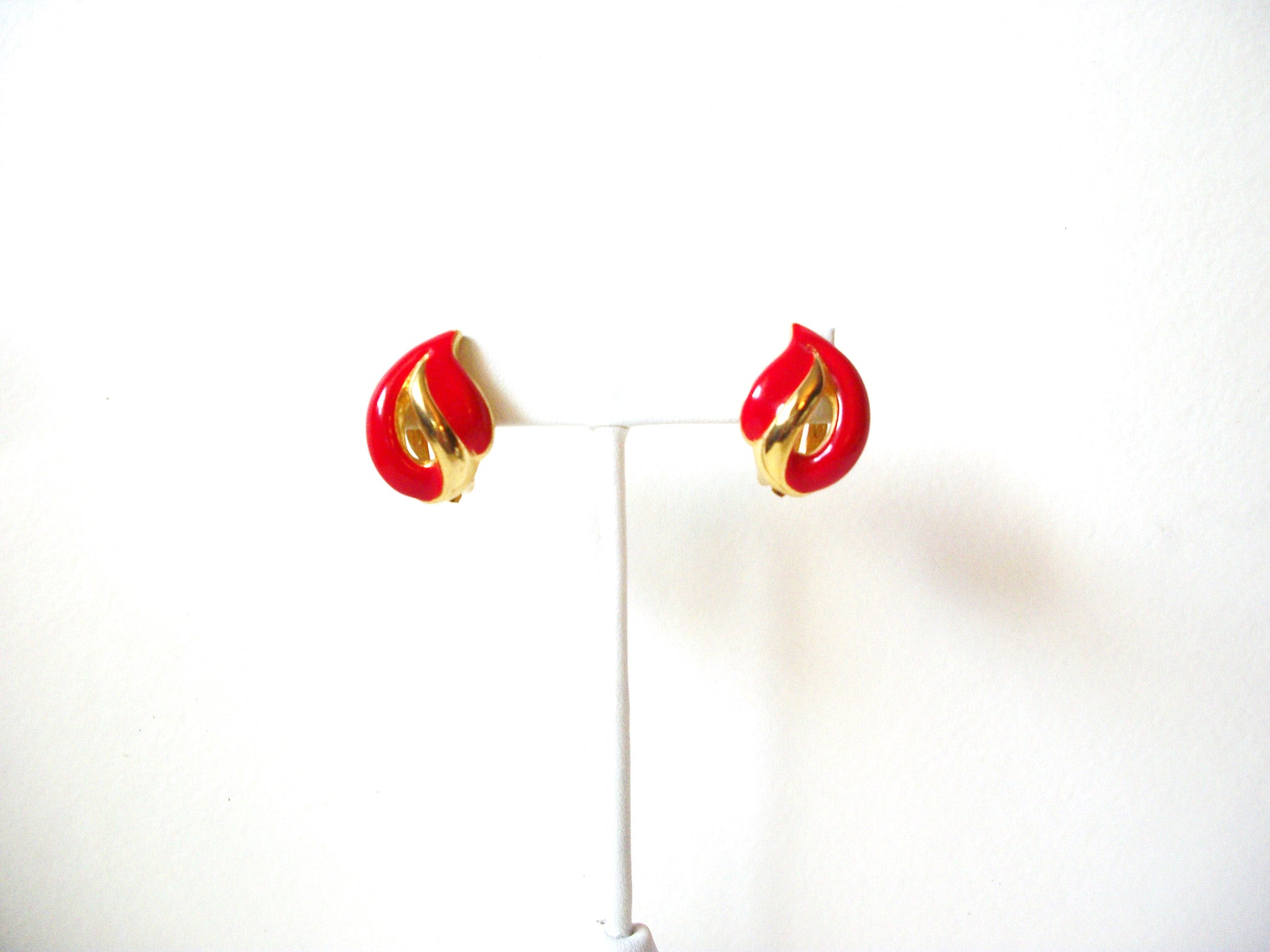 Retro Red Gold Earrings 71420