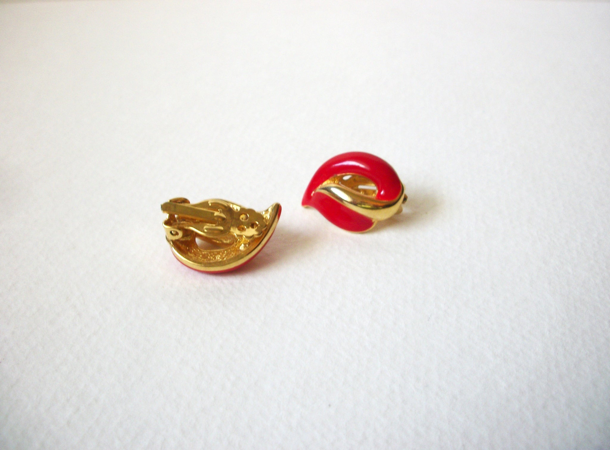 Retro Red Gold Earrings 71420