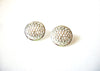 Retro Silver Toned Earrings 71420