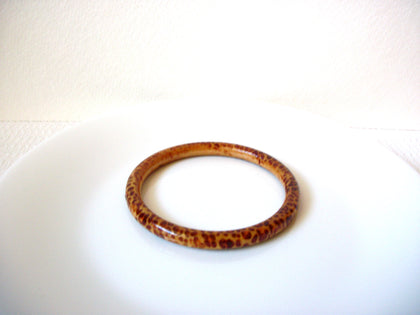 Retro Brown Animal Print Bangle Bracelet 101320