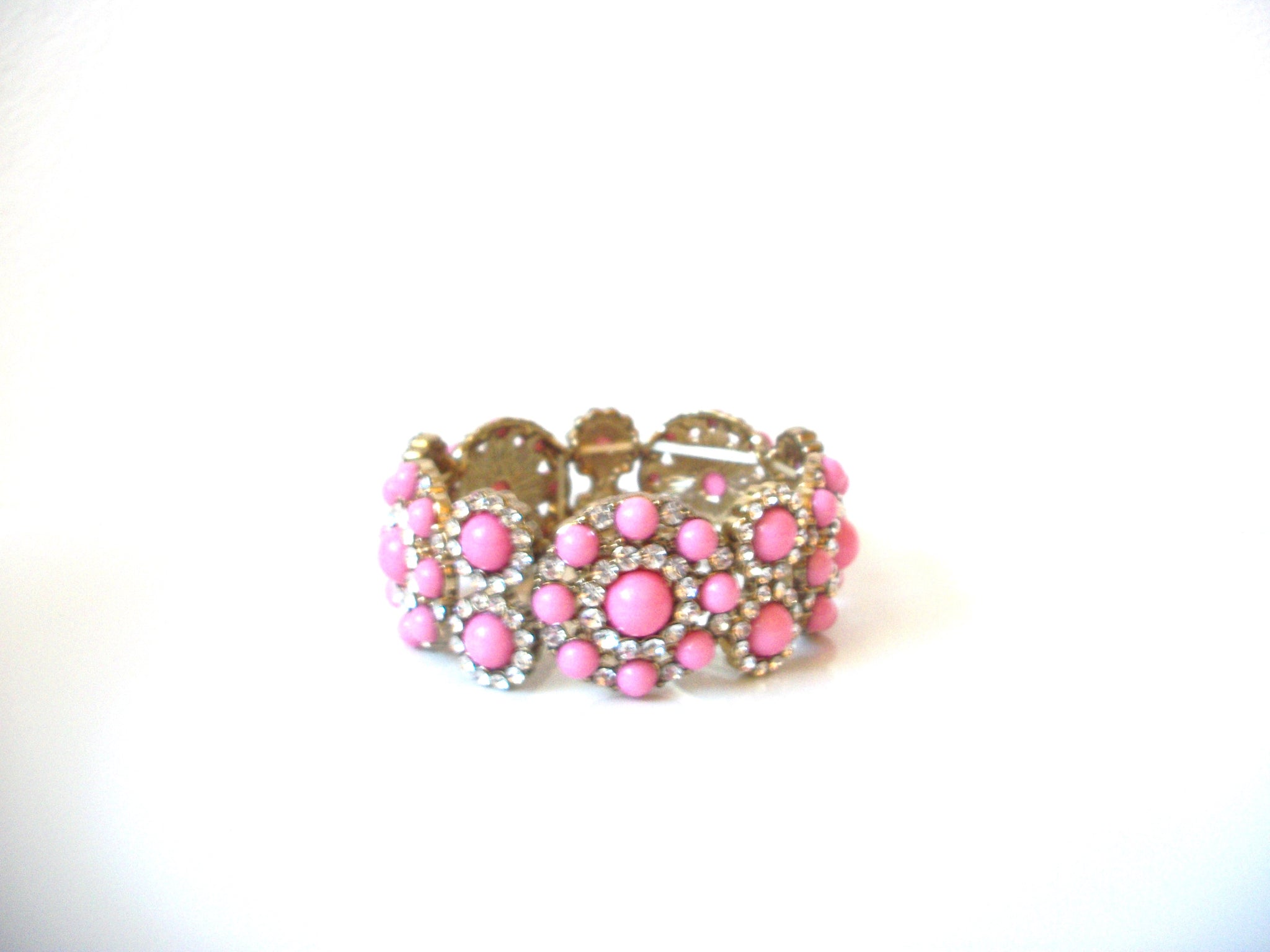 Retro Pink Rhinestone Bracelet 101420