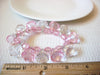 Retro Pink Clear Bracelet 101320