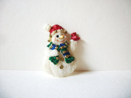 Vintage Snowman Brooch Stick Pin 71420