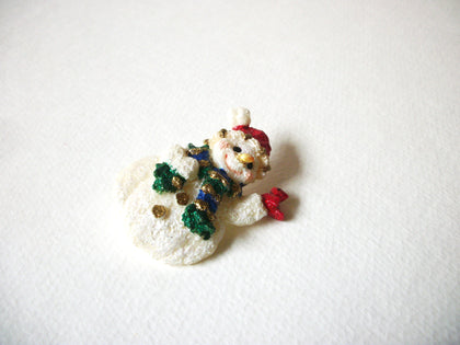 Vintage Snowman Brooch Stick Pin 71420