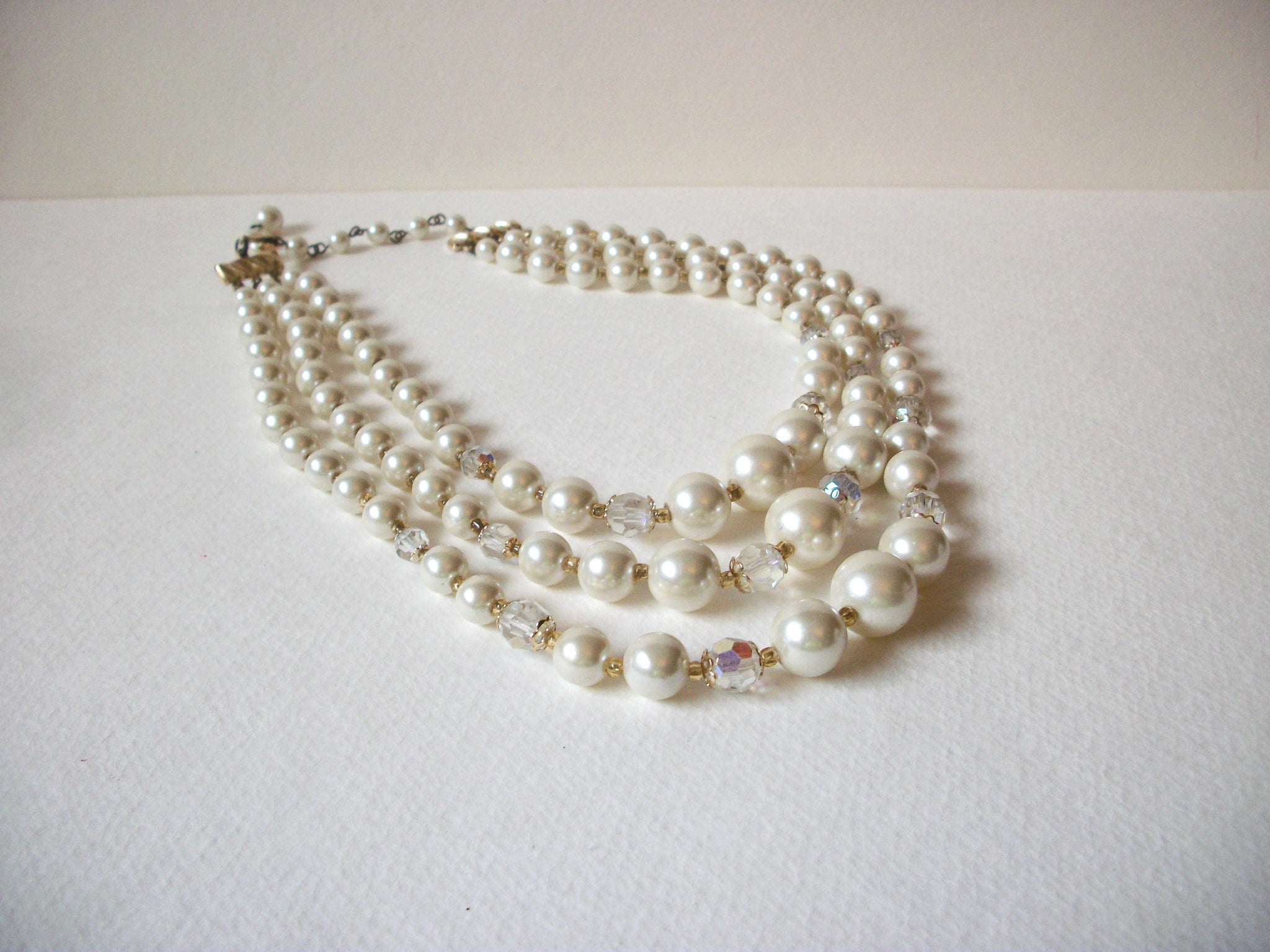 JAPAN Glass Pearl Necklace 71420