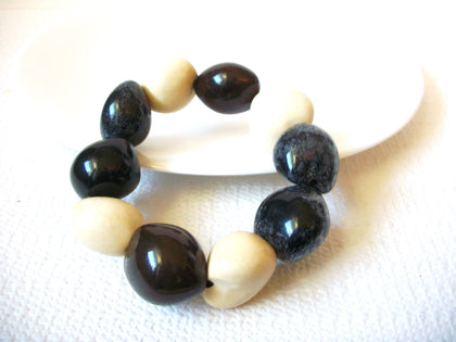 Chunky Retro Exotic Nut Lucite Bracelet 101320