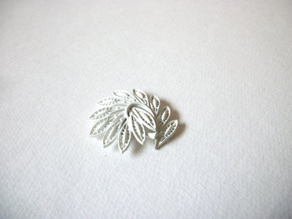 Vintage White Filigree Brooch 71420