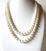 Vintage Glass Pearl Necklace 71420