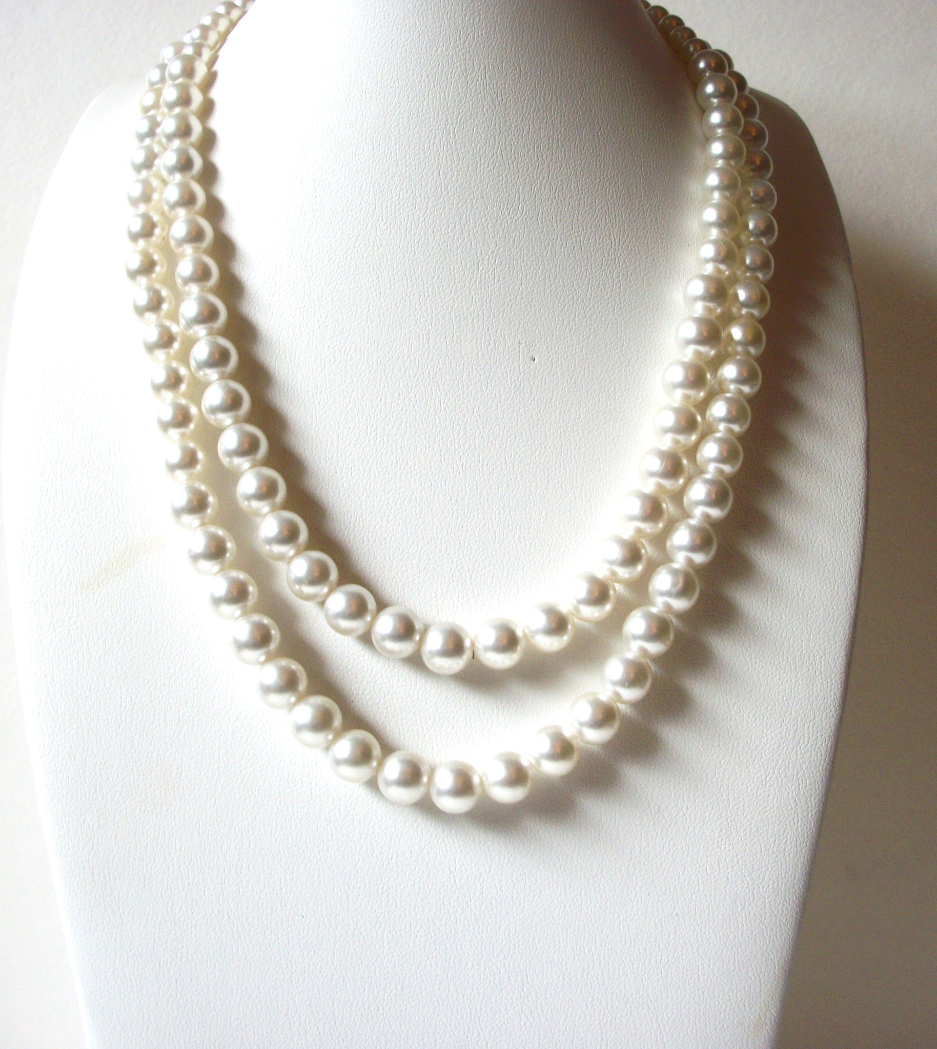 Vintage Glass Pearl Necklace 71420