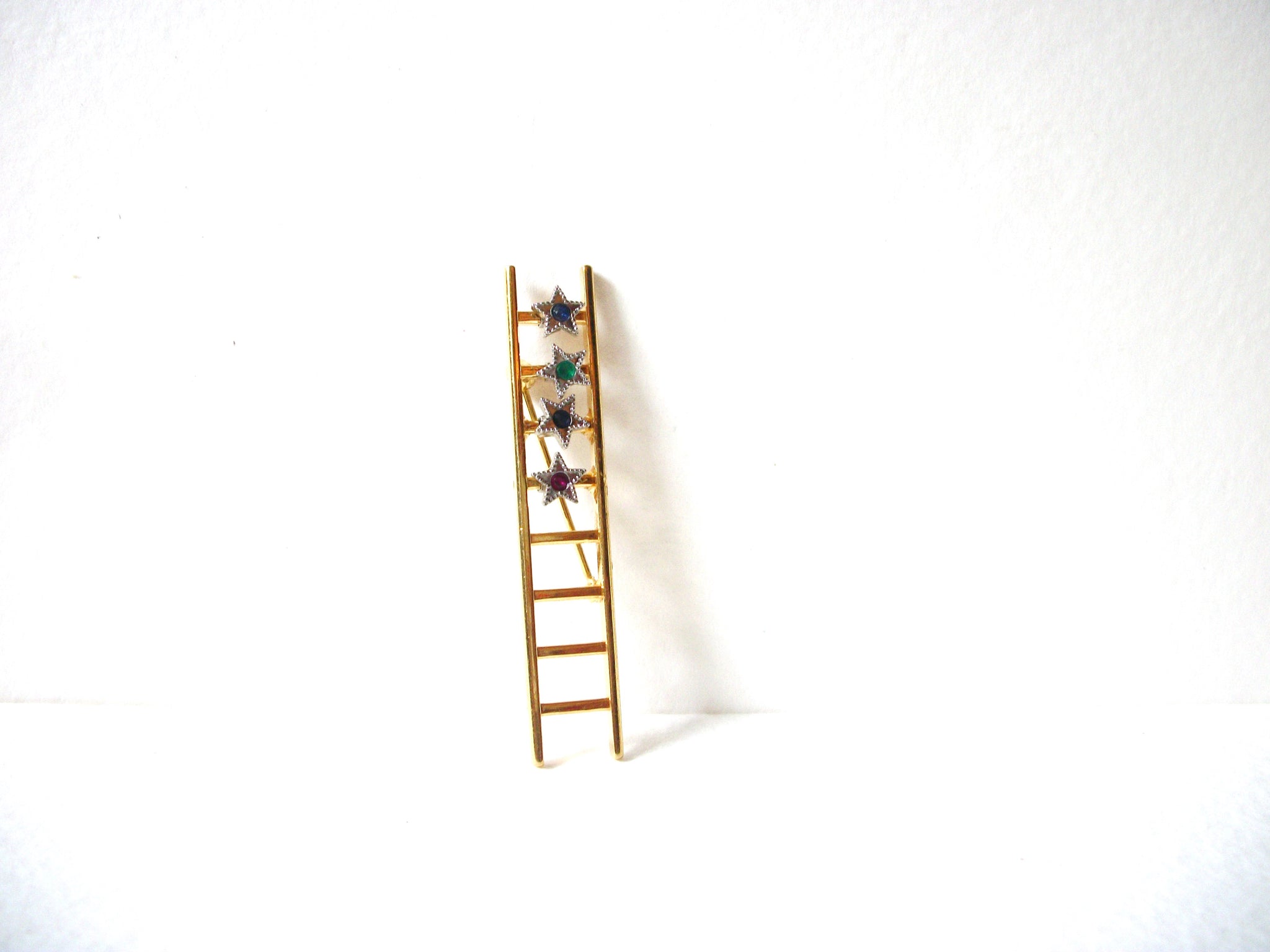Vintage Suceess Rhinestones Ladder Brooch 71420