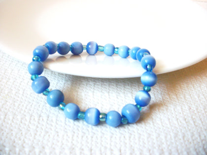 Retro Blue Moon Glow Glass Bracelet 101320