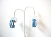 Retro Blue Hoop Earrings 101520