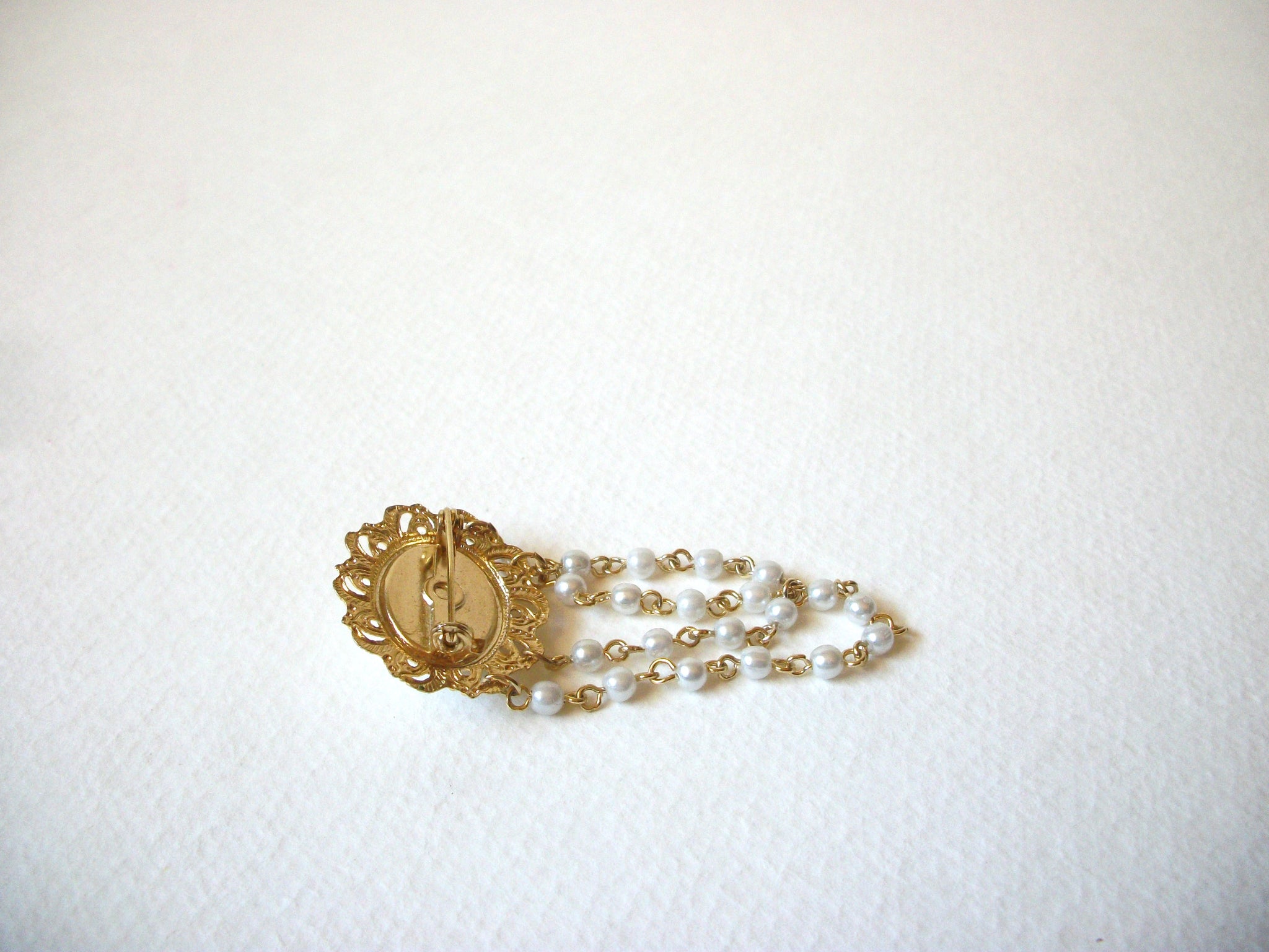 Vintage Faux Pearl Brooch 71520