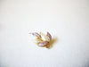 Vintage Pale Lavender Leaf Brooch 71520
