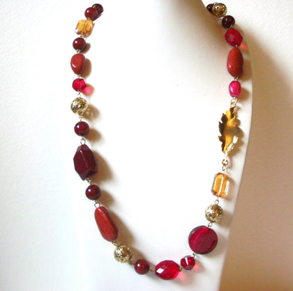 Retro Red Gold Necklace 101520