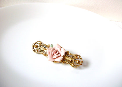 Vintage Victorian Porcelain Brooch Pin 101520