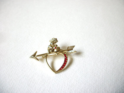 Vintage Rhinestones Angel Brooch 71520
