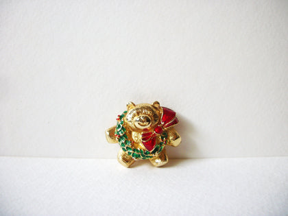 Vintage Christmas Bear Brooch 71520
