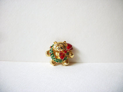 Vintage Christmas Bear Brooch 71520