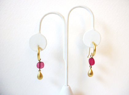 Vintage Dangle Glass Earrings 101620